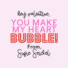  Bubble Round Valentines Tag