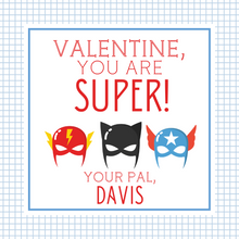  Super Hero Valentines Tag