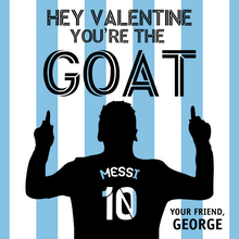  GOAT Valentines Tag