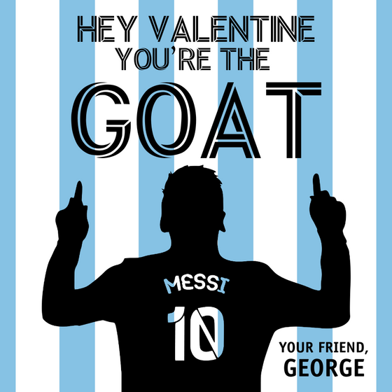 GOAT Valentines Tag