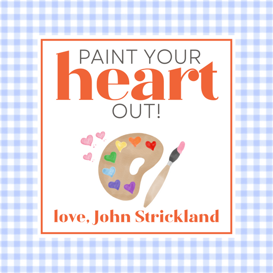 Paint Valentines Tag