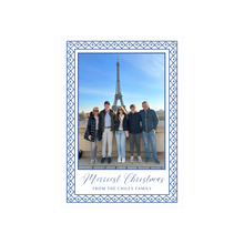  Simple Blue Border Holiday Card