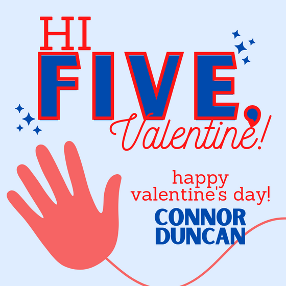 Hi Five Valentines Tag