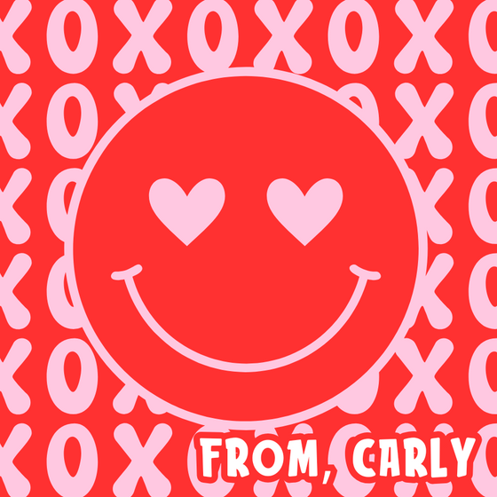 xoxo smiley face valentine