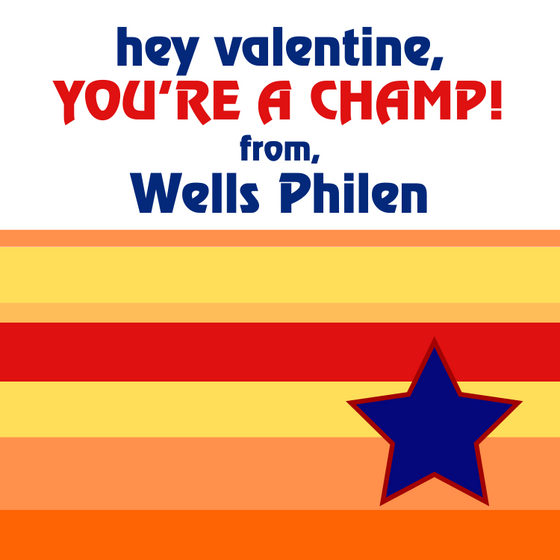 Astros Valentines Tag