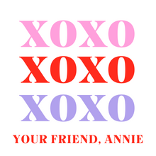  XOXO Valentines Tag