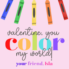  Color Valentines Tag