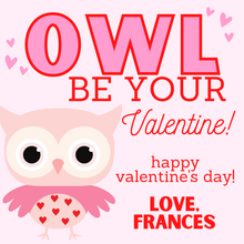  Owl Valentines Tag