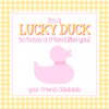 Rubber Duck Valentines Tag