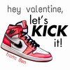 Kick It Valentines Tag